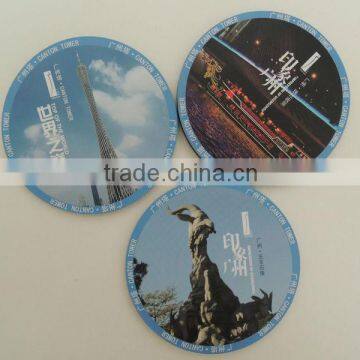 round coasters and placemats, nice design coaster set for souvenir