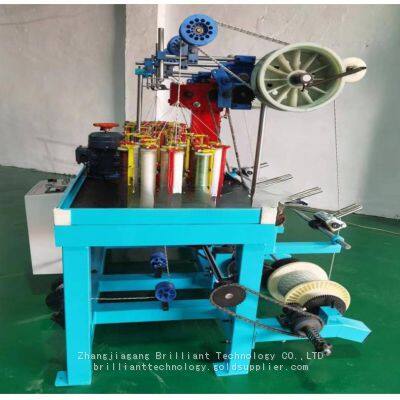 16 strands 4 head high speed braiding machine for shoes laces and rope with take up