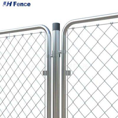 Chain Link Diamond Fence Sustainable 1.8mm - 3.0mm Diameter Garden Chain Link Fence Used for Galvanised Steel Fencing