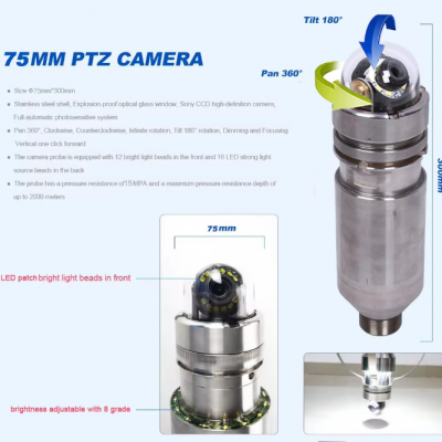 Wireless Downhole Monitoring Self Leveling Pipeline Camera photo-4