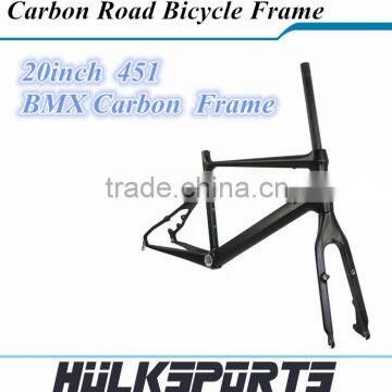 BMX Rider bike Frame carbon bicycle frame 3K/UD Road bike carbon frame+carbon fork