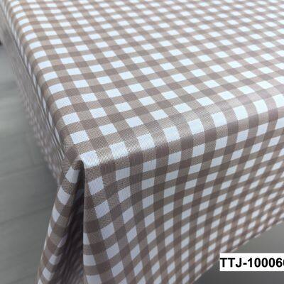 Classic Plaid Decorative Home Kitchen Tablecloth Liquid Repellent and Stain Resistant Plastic Table Cloth photo-3
