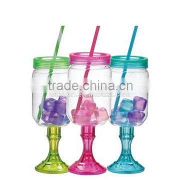 plastic Goblet Mason Jars storage bottles and jars