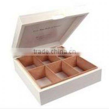 Beautiful tea Wooden Compartment Boxes