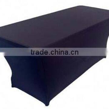 elastic black rectangular spandex table cover for cheap sale