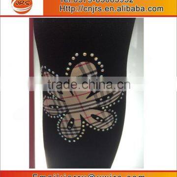 Fashion wholesale legging for girl and women with clothing stickers pattern