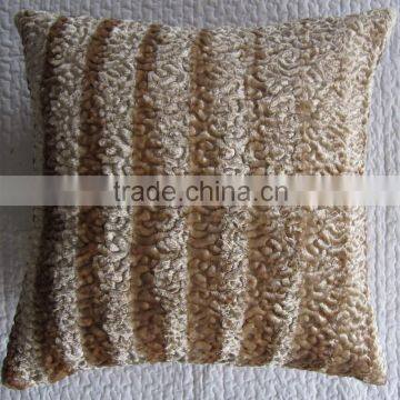 Silk Velvet Embroidery Cushion photo-5