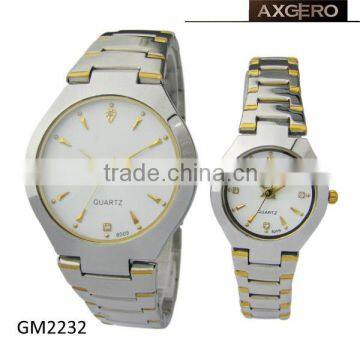 King Quartz Stainless Steel Watch for Couples photo-2