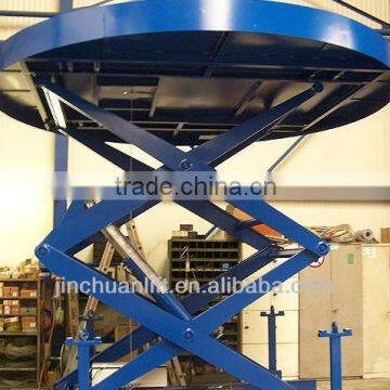 hydraulic rotating platform stage