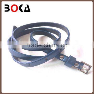 new fashion pu belt for dress decoration blue navy leather belt girl