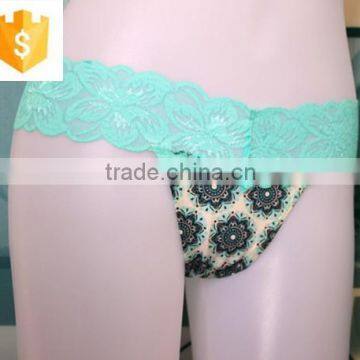 Sexy Lace Thong, Microfiber Printed Body, Girls' Sexy Underwear photo-3