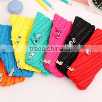 Cheap creative zipper fabric pencil case