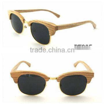 Lastest high quality fashion half frame wooden sunglasses                        
                                                Quality Choice