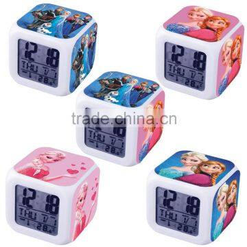 LED Color Change Digital Alarm Clock Projection Sync Thermometer Date Time