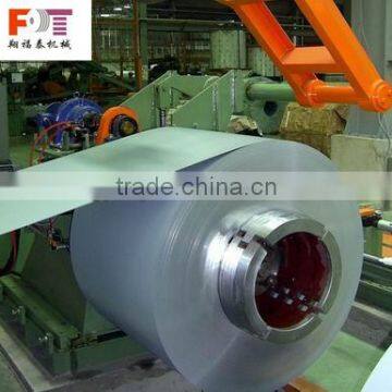 coil recoiling machine with hydraulic drive