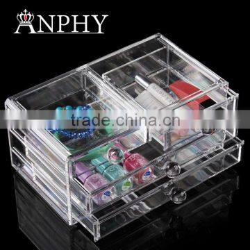 C82 ANPHY Large Drawer Makeup Box Clear Acrylic Accessory Storage Finding Box