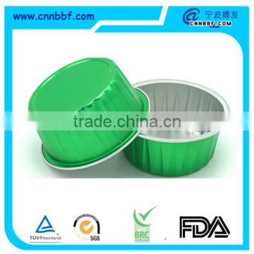 125ml Disposable food grade Smooth Wall Color Coated Aluminum Foil Cup