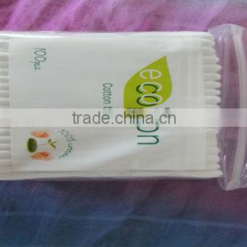 cotton tips in PE printed bag (200pcs)