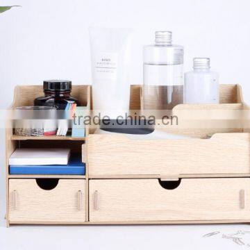 Deacorative Storage box Custom Wood Desk Organizer