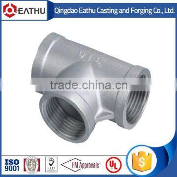 Stainless Steel Threaded Reducing Tee