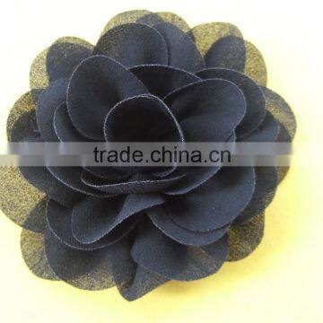9cm High Quality Chiffon Rosette in Black Color For Ladies --- M109 photo-2