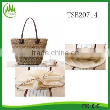 2015 New Product Straw Woven Beach Bag Handbag , Totes Bag