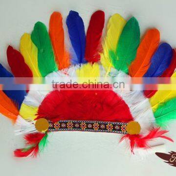 Fukang Carnival Goose Feather Headdress Halloween Supplies