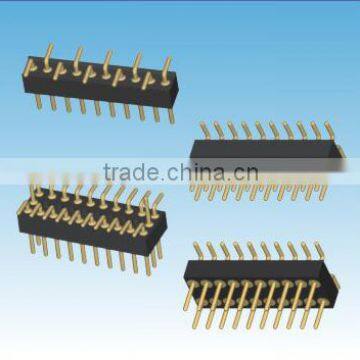 1.27mm pitch single double triple SMT round pin header