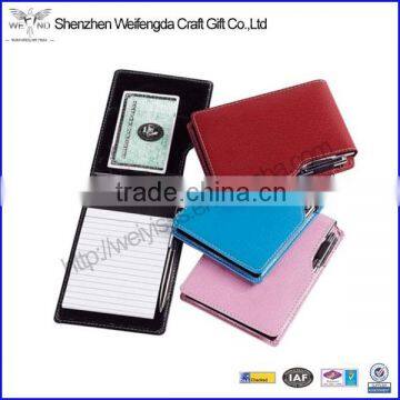 High Quality Fashion Exquisite Multi-color Faux Leather Small Notepad