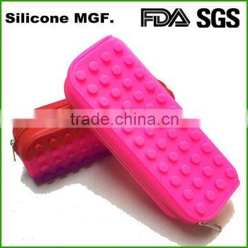 New design office&School supplies Silicone material girls pencil box set.