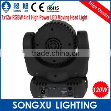 Foshan Factory RGBW 7x12w 4in1 High Power LED Moving Head Light Competitive Price DJ Light Stage Light photo-5