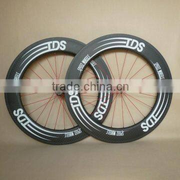 Original painting carbon wheels 700C for road bike 12K matt finish 88mm depth clincher