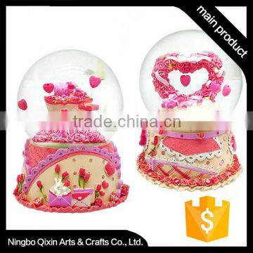 Water Snow Globe, Rose Water Globe, Custom Water Globe