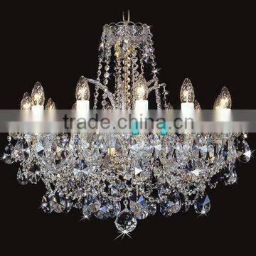 Modern Lighting Chandelier Crystals Bohemian Lobby Crystal Chandeliers Lamp Glass Hanging Lights CZ3016/12