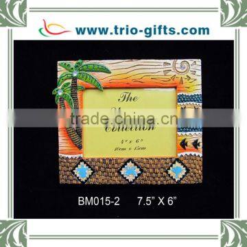 Palm tree resin photo frame