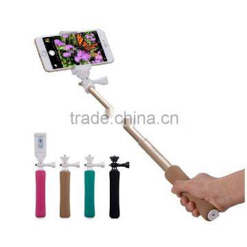 2015 New Design Colorful Aluminum Wireless Monopod Selfie Stick photo-2