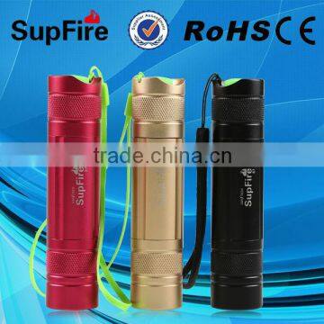 2014 best selling USA imported CREE XPE LED rechargeable 3w 220lm Colorful mini flashlight with CE