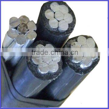 0.6/1KV overhead line 4x25mm2 xlpe compound ABC Drop Cable (Aerial Bundled Cable)