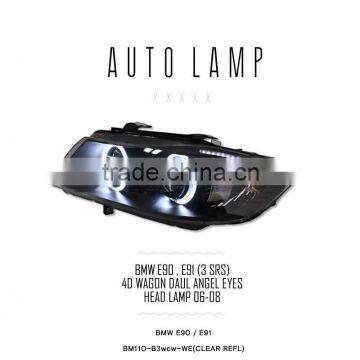 [AUTO LAMP] BM E90 / E91 3Series - LED Dual Angel Eyes Projector Headlights Set(no.6487) photo-2