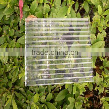 Trasparent twin wall polycarbonate hollow sheet