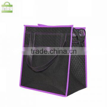 Compound Non woven tote cooler bag wine bag with zipper                        
                                                                                Supplier's Choice