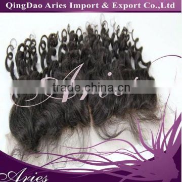 10-16 inch Free Part Cuticle Indian Remy Hair Full Lace Frontal 13"x4"