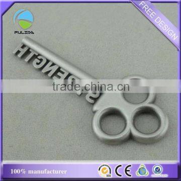 Custom Key Shaped Metal Red Enamel Promotional Pin Badge photo-5