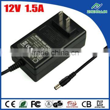 DC power supply 12V 1.5A epson printer AC adapter 18W for led light