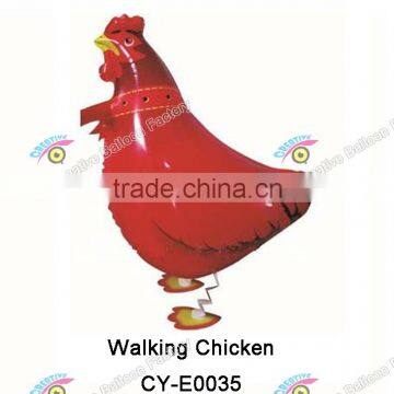 Chicken Walking Balloon Pet Animal Helium Airwalker Birthday Kid Party Toy