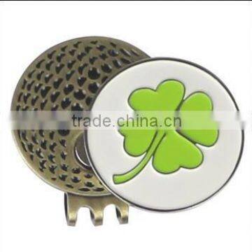 Hot sale custom metal golf ball markers/ metal golf ball marker/ soft enamel ball marker/ hard enamel ball marker