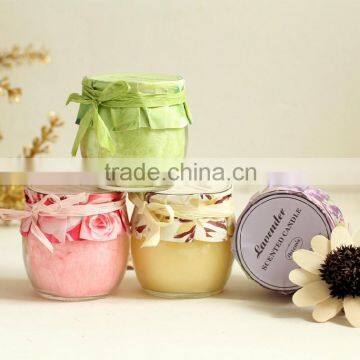 Colorful Scented Candle in Jar