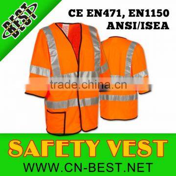 100% polyester long sleeve reflective safety vest