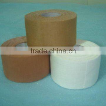 ( S )Rigid micropore sports strapping tape rayon/cotton fabric gold supplier