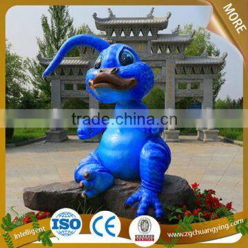 large amusement park cartoon statue